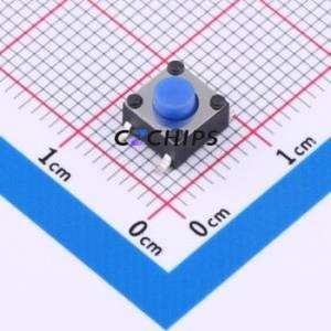 GT-TA089A-H050-L3 Tactile Switch SMD,6.2x6.2x5mm Switch Single Pole Single Throw Round Button 1.8N Vertical Mount - Product Image 1