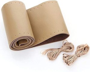 De piel de vaca de DIY de cuero Eco de <span class=keywords><strong>volante</strong></span> de coche cubiertas para los hombres para <span class=keywords><strong>toyota</strong></span> 4runner chevrolet <span class=keywords><strong>toyota</strong></span> camry - Product Image 1