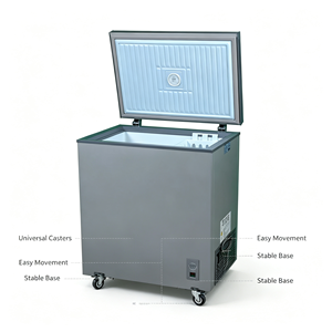 Congélateur Paygo CKD 158L 12V AC/DC, Congélateur à porte simple, Mini-bar intelligent 42L pour hôtel, Réfrigérateur/Congélateur avec porte vitrée - Product Image 5