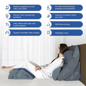 Du Babo U Shape Memory Foam Backrest Pillow Ergonomic Lumbar Support For Reading And <b>Bed</b> Rest - Product Image 5