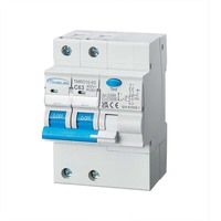 Interruptor Automático Magnetotérmico en Miniatura TMRO10-63, Tipo AC, 6KA, Rcbo, 2 Polos, 40 Amperios
