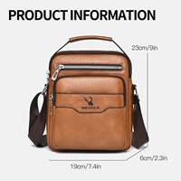 Sac bandoulière messager homme minimaliste vintage classique rétro de haute qualité avec logo personnalisé, très demandé