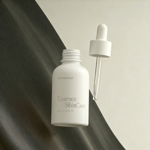 Bon prix emballage de sérum de soins de la peau cosmétique en verre 30 ml 50 ml 1 oz flacon compte-gouttes à bouton-poussoir flacon de sérum avec compte-gouttes - Product Image 6