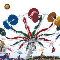 China Hersteller Vergnügungspark Riesenrad Fahrgeschäfte Aufregende Schaukel Twister Fallschirmspringer Doppelflugmaschine Fahrgeschäfte zum Verkauf