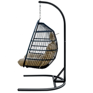 <span class=keywords><strong>Hamaca</strong></span> <span class=keywords><strong>plegable</strong></span> de ratán para interior y exterior, silla colgante de huevo, cesta, envío rápido - Product Image 3