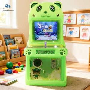 Machines d'arcade électroniques à monnayeur pour enfants, à thème ours mignon, en plastique sécurisé, pour usage intérieur, avec modes de jeu variés (avion, <span class=keywords><strong>guerre</strong></span>, tir) - Product Image 5