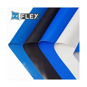 FLFX Custom Vinyl Tarp Material PVC Coated Canvas Fabric Tarp Tarpaulin