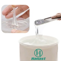 Gel silicone isolant électrique Hanast, liquide, bicomposant, silicone élastomère transparent, étanche IP68, connecteur électrique