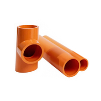Tuyaux et raccords de protection incendie en CPVC haute pression plaqués, connecteurs de tubes de taille 1/2''-4'', normes ASTM F442/F439