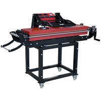 Presse à sublimation à double chauffage Baiyin pour lanières, impression manuelle de rubans, 25x100CM, transfert thermique, acollador