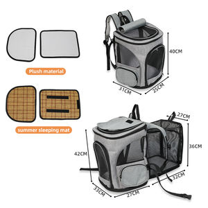 Kedi sırt çantası genişletilebilir evcil hayvan taşıyıcı sırt çantası küçük kediler ve köpekler için katlanabilir köpek taşıyıcı sırt çantası ile iç güvenlik tasma - Product Image 3