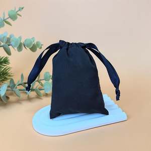 Personalized Solid Color Recycled Cotton Drawstring Jewelry Dust Bags for <b>Gift</b> Wrapping Clothing Crafts Stickers - Product Image 6
