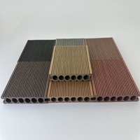 25mm Épaissir WPC Bois Plastique Plancher Extérieur Terrasse Pont Panneau Composite pour Escalier Parc Piscine
