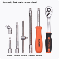 Kit d'outils à main à douille combinée personnalisé de 24 pièces HARDEN vente en gros ensemble d'outils à douille Crv 1/4"