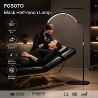 FOSOTO - Aro de Luz LED de 28 Pulgadas con Temperatura de Color Ajustable para Fotografía de Salón de Belleza, Tatuajes y Selfies, Disponible en Almacén en el Extranjero