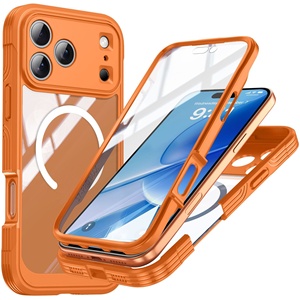 3 en 1 Defender fundas magnéticas a prueba de golpes para teléfono móvil para Iphone 17 Air 17 Pro Max 17pro protección completa Funda móvil resistente - Product Image 2