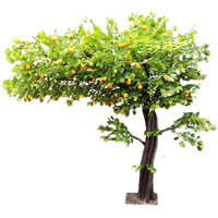 Arbre fruitier artificiel en fibre de verre personnalisé Qingyuan Landscape, Bonsaï d'orange, Écologique, Durable, Haute Qualité