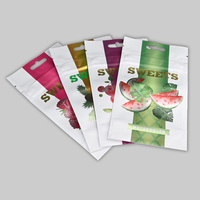 Impression numérique personnalisée 3.5g 7g 14g 1oz emballage en plastique laminé fermeture éclair pochette à biscuits sacs en Mylar à l'épreuve des enfants