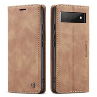 Étui portefeuille magnétique rétro vintage Caseme pour Google Pixel 10 10A Pro XL 9A 9 8 Pro 7 7A 6 Pro, coque de téléphone à rabat en cuir avec support