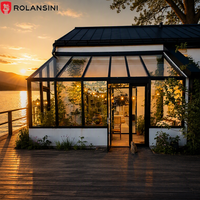 Villa Solarium Segitiga Modern Rolansini dengan Kaca Laminasi Temper dan Aksesoris Aluminium Alloy