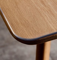 Nappe en PVC non tissé transparent de style simple imperméable à l'huile résistant à la chaleur écologique sans lavage doux à manger café