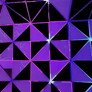 Sci-fi senso DMX RGB effetto di cambiamento di colore luci di natale Tunnel controllabile per le vacanze all'aperto illuminazione per Street Park Mall