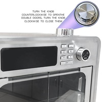Freidora de aire sin aceite de alta calidad, horno eléctrico de aire caliente con campo de visión, 28L, 1700W, venta al por mayor de fábrica