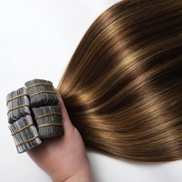 Extensiones de Cabello Humano al por Mayor con Cinta Adhesiva, Cutícula Alineada, Remy Indio Virgen, Trama de PU Sin Costuras, Grado 10A, Sin Caída, Sin Enredos, Para Salón