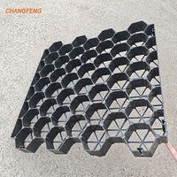 Stabilisation de route 500mm * 500mm * 58mm HDPE/PE pavés d'herbe en plastique pavé d'allée pavé grille au sol gravier pour poser des dalles de béton