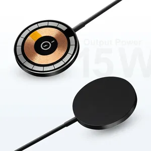 2023 Latest 15w Magnetic Wireless Charger Fast Charging Wireless For Ipone