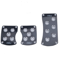 Pédales de voiture 2/3 pièces, universelles, antidérapantes, en aluminium, pour boîte de vitesses manuelle, kit de couvre-pédales, pédales automatiques, accessoires de voiture