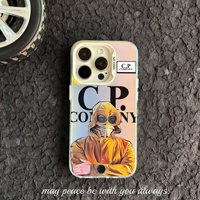 Coque de téléphone anti-chute et antichoc Fashion Electroplate IMD CP Company pour iPhone 12 13 14 15 16 17 Pro Max Plus