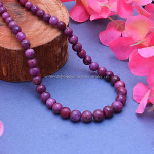 High Demand Exclusive Natural Ruby Beads Smooth Purple Gemstone for Fine Jewelry Making High Quality <b>Stone</b> Material - Product Image 3