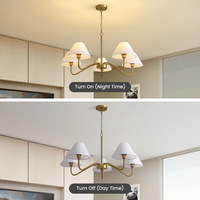 Luminaire suspendu moderne minimaliste en verre vert, abat-jour en forme de tulipe, hauteur réglable, pour salle à manger