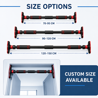Barre de traction multifonctionnelle pour porte, barre de traction pour fitness, barre horizontale réglable en hauteur, installation sans vis pour usage domestique