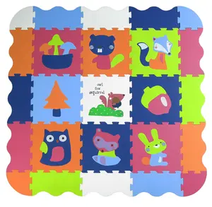 Best Selling Premium Quality Babygreat Brand Harmless Colourful Soft EVA Puzzle Play Mat For Kids