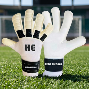 2025 nouveauté meilleure qualité Football gardien gants haut Style professionnel gardien gants blanc et noir couleur - Product Image 2
