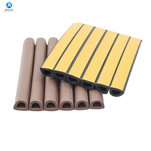 Cinta de Sellado para Puerta con Forma de D/P/E/I, Cinta Autoadhesiva para Bloquear Corrientes de Aire, Aislamiento de Ventanas, Cinta de Sellado de Goma para Reducción de Ruido - Product Image 1