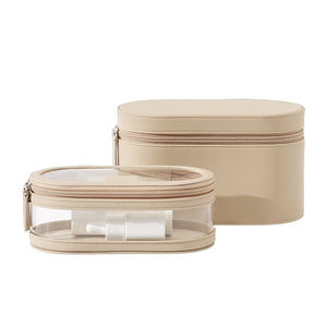 Conjunto de viaje para mujer, estuche de belleza transparente y resistente al agua, estuche de maquillaje de Pvc personalizado para viaje - Product Image 1