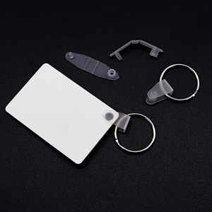 Wholesale Sublimation <b>Key</b> <b>Ring</b> Heat Transfer <b>Key</b> Chain DIY Printing Sublimation Blank MDF Wood Keychains - Product Image 4