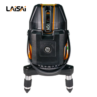Niveau laser 5 lignes horizontal et vertical manuel Laisai LSG 686SPD 360 degrés, niveau rotatif vert, précision +/-1mm/5m, garantie 1 an