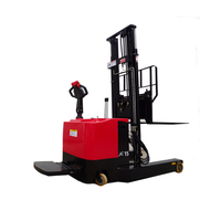 Chariot élévateur à palettes électrique AMITYCARE 1 tonne, chargeur de batterie compact, mât élévateur, moteur AC, pneus pneumatiques, transmission intégrale
