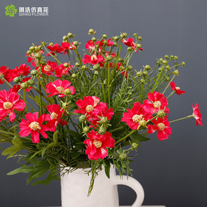 Ramo de Margaritas Artificiales, Flores de Seda Amarillas de Alta Simulación, Decoración para Bodas y Hogar, Accesorios de Fotografía - Product Image 2