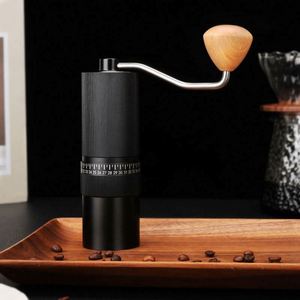 Stainless Steel 6 Starts Conical Burr Core External Regulation Hand Portable Bean <b>Mini</b> Manual Coffee <b>Grinder</b> - Product Image 1