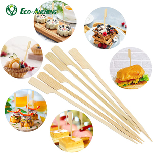 Biểu tượng tùy chỉnh dùng một lần tre mái chèo barbeque nướng Burger xiên Pick teppo xiên - Product Image 5