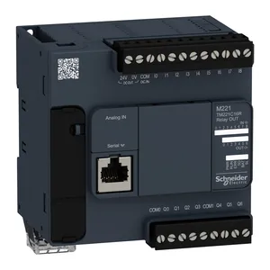 Controlador 논리 프로그래밍 가능한 Modicon M221 16 entrada y 살리다 데 티포 렐레 S-chneider PLC TM221C16R