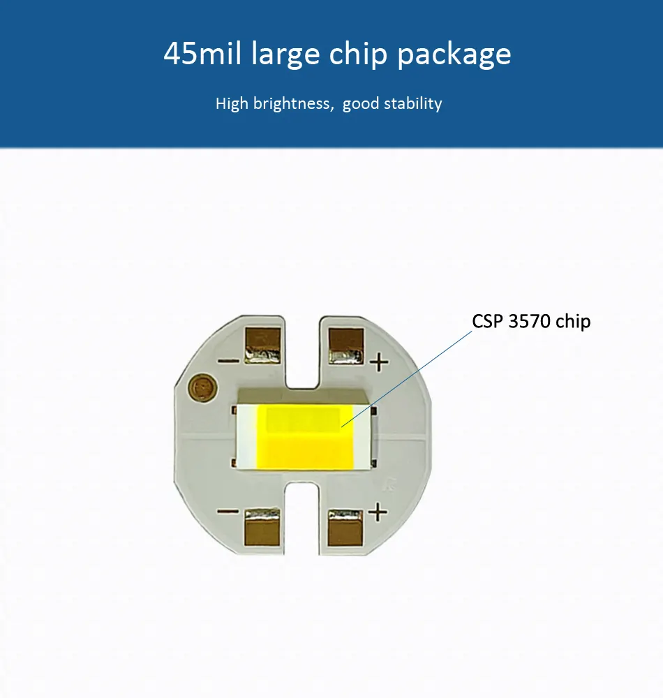 Super Bright 2800 Lumen LED Bulb CSP 3570 Led Chip White 6000-6500K