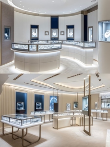 Vetrina Espositiva Moderna Yoshing con Illuminazione LED per Gioielleria, Mobile da Parete in Metallo con Vetro Piatto - Product Image 6