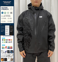 Veste imperméable unisexe coupe-vent personnalisée 2026 avec capuche zippée et fonction de changement de couleur à l'eau