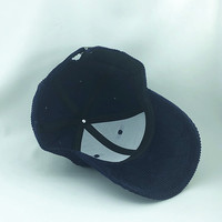 Casquette de baseball en velours côtelé 6 panneaux personnalisée de haute qualité prix usine avec chapeau brodé avec logo en vrac pour casquettes de baseball